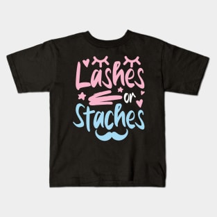 Lashes or Staches Kids T-Shirt